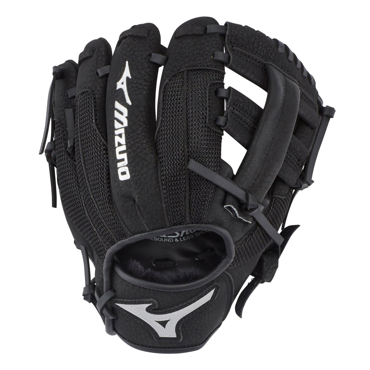 Mizuno Prospect PowerClose Youth Baseball Glove - Black