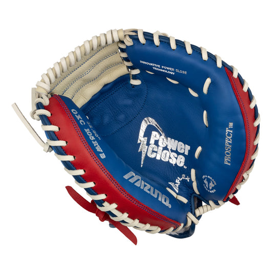 Mizuno Prospect Youth Catcher's Mitt 32.5" - Red/White/Blue