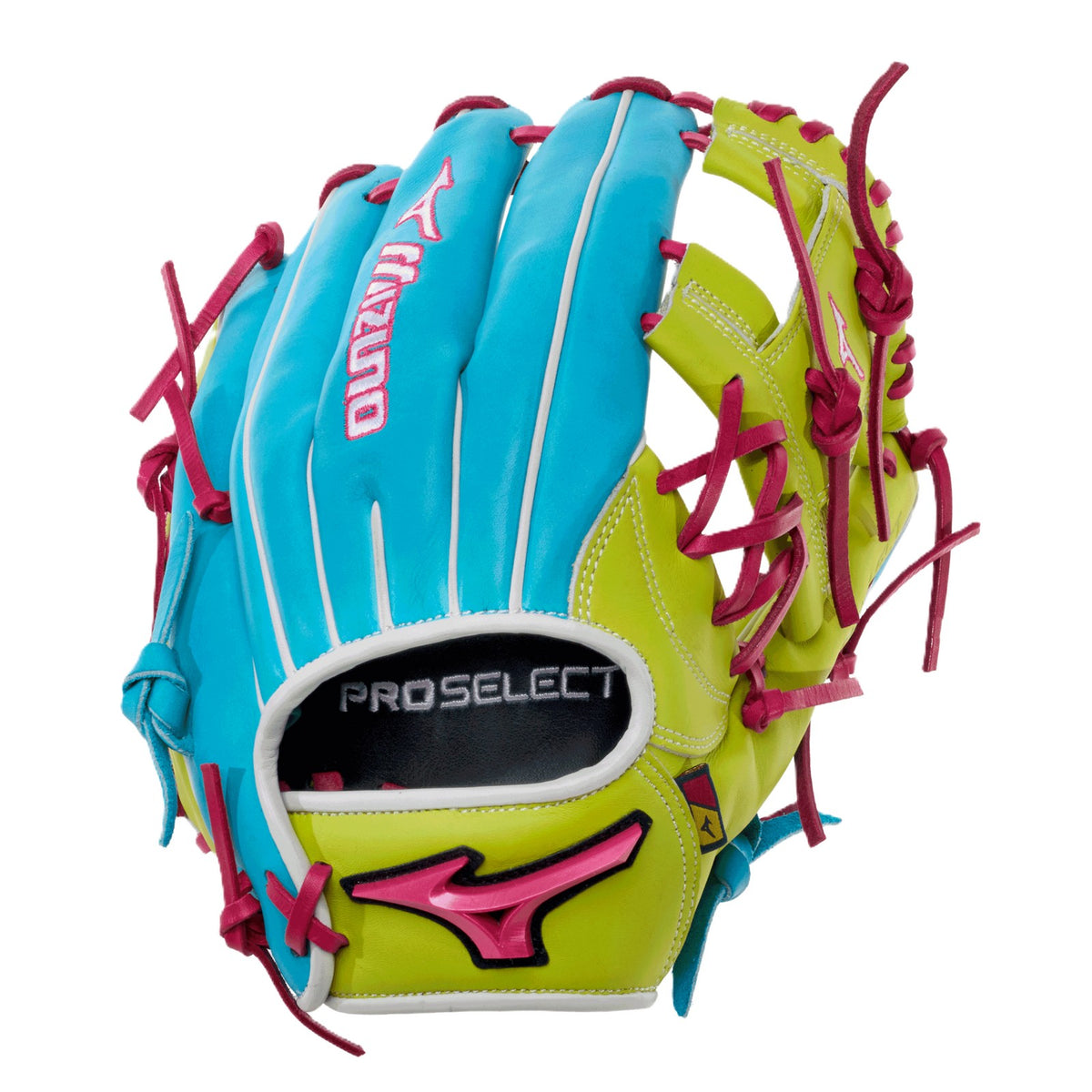 Mizuno Pro Select Neo Baseball Glove 11.5in - Blue/Lime