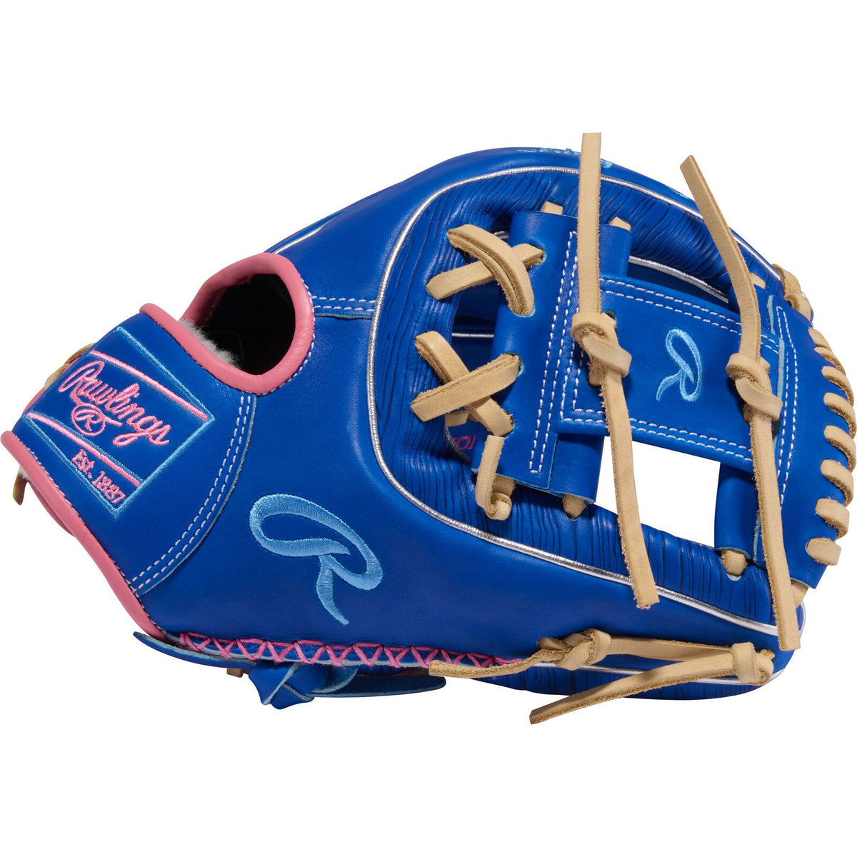 Rawlings Pro Preferred 11.5" Infield Glove - Royal/Camel/Pink