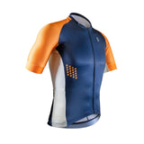 Zol Cycling Blue Orange Breathable Race Fit Jersey (Men's)