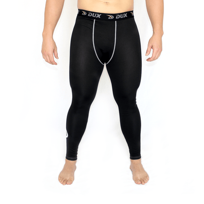 Dux Sports Solid Compression Long Pants - Black