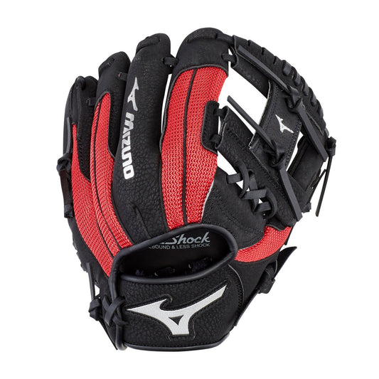 Mizuno Prospect PowerClose Youth Baseball Glove - Red/Black