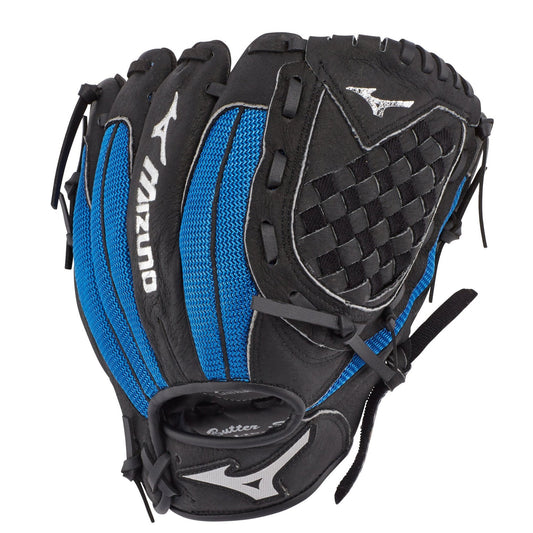 Mizuno Prospect PowerClose Youth Baseball Glove 10.5" - Black/Royal
