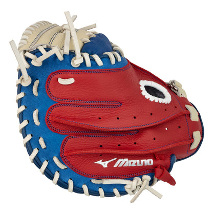 Mizuno Prospect Youth Catcher's Mitt 32.5" - Red/White/Blue
