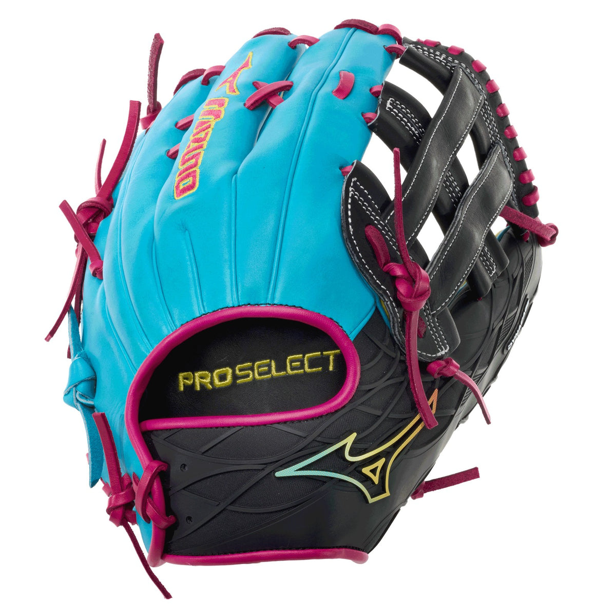 Mizuno Pro Select DynaCage Baseball Glove - Blue