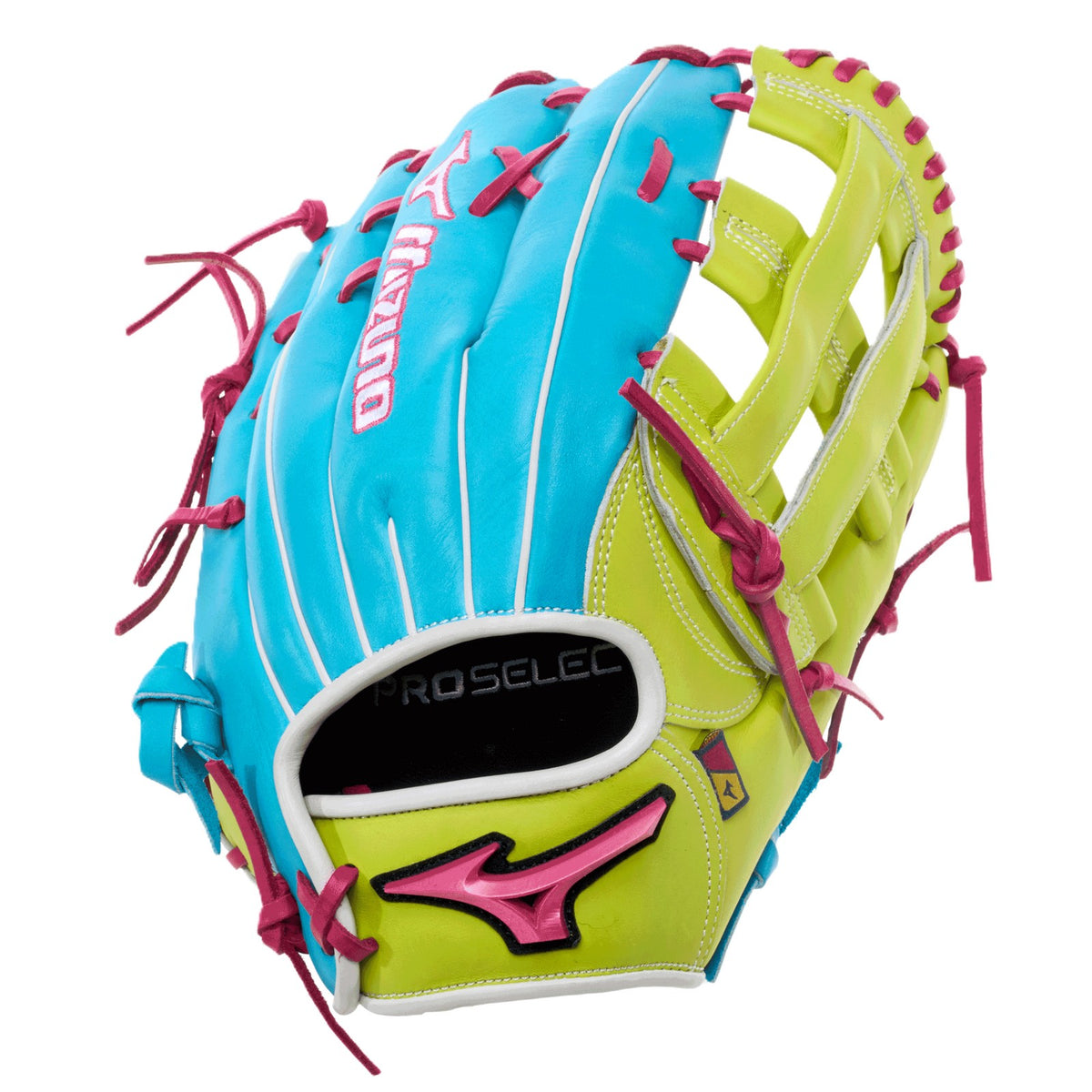 Mizuno Pro Select NEO Baseball Glove - Blue/Lime