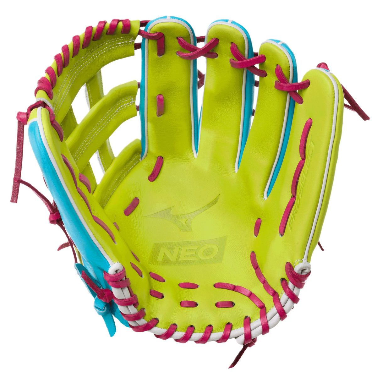 Mizuno Pro Select NEO Baseball Glove - Blue/Lime