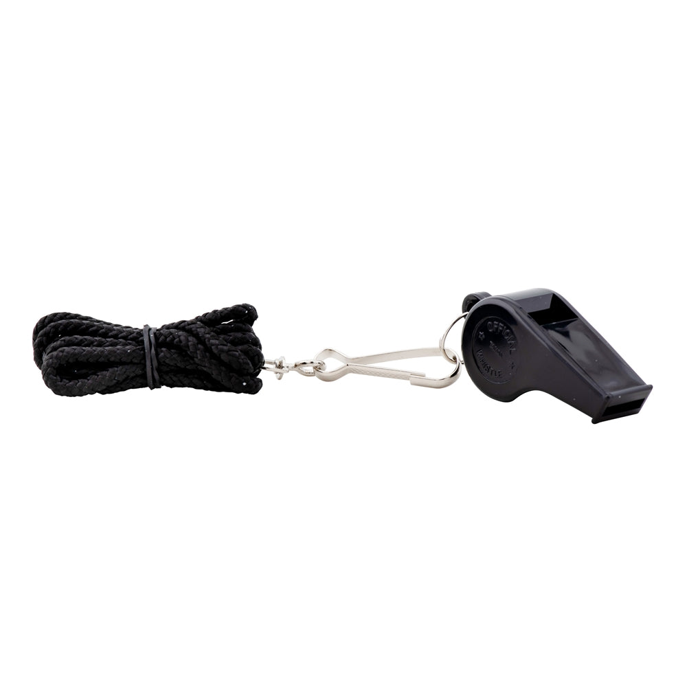 CHAMPRO LARGE PLASTIC WHISTLE WITH LANYARD