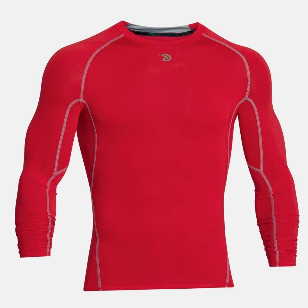 Dux Sports Accintus Long Sleeve Compression Shirt - Red