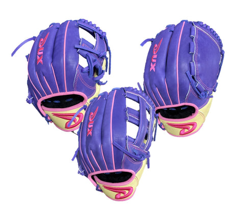 Dux Sports Taurus Collection  PURPLE/BLONDE/PINK 11.5" 12" & 12.75" Baseball Glove