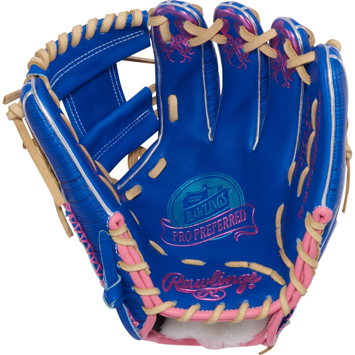 Rawlings Pro Preferred 11.5" Infield Glove - Royal/Camel/Pink