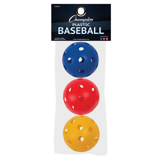 Champion SPORTS PLASTIC BASEBALL 3PK