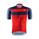Zol Cycling Blue Red Breathable Race Fit Jersey (Men's) - Zol Cycling