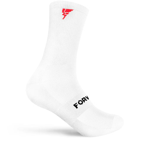 Forward Lightning Cycling Socks (White) - Zol Cycling
