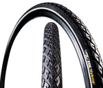 ZOL URBAN HYBRID REFLECTIVE CITY WIRE BIKE BICYCLE TIRE 700X38C 29ER BLACK - Zol Cycling